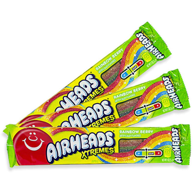 AirHeads Xtreme Sour Belts - Rainbow Berry