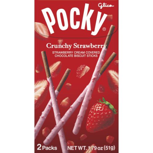 Glico Pocky Crunchy Strawberry 1 ct