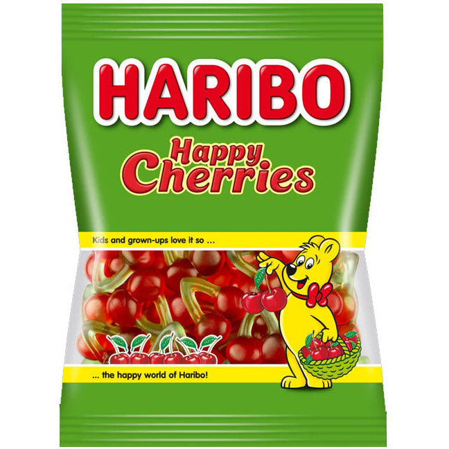 Haribo Happy Cherries Gummies - 4 oz bag