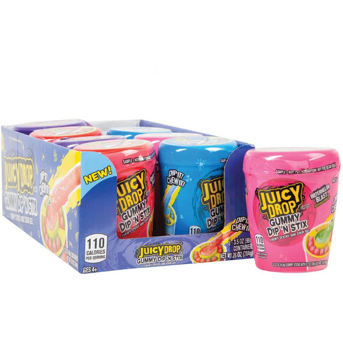 Juicy Drop Gummy Dip N Stix - 3.4oz