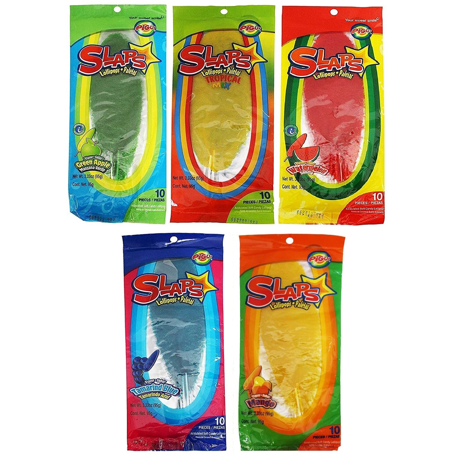 Slaps Paletas/Lollipop Candy Assorted