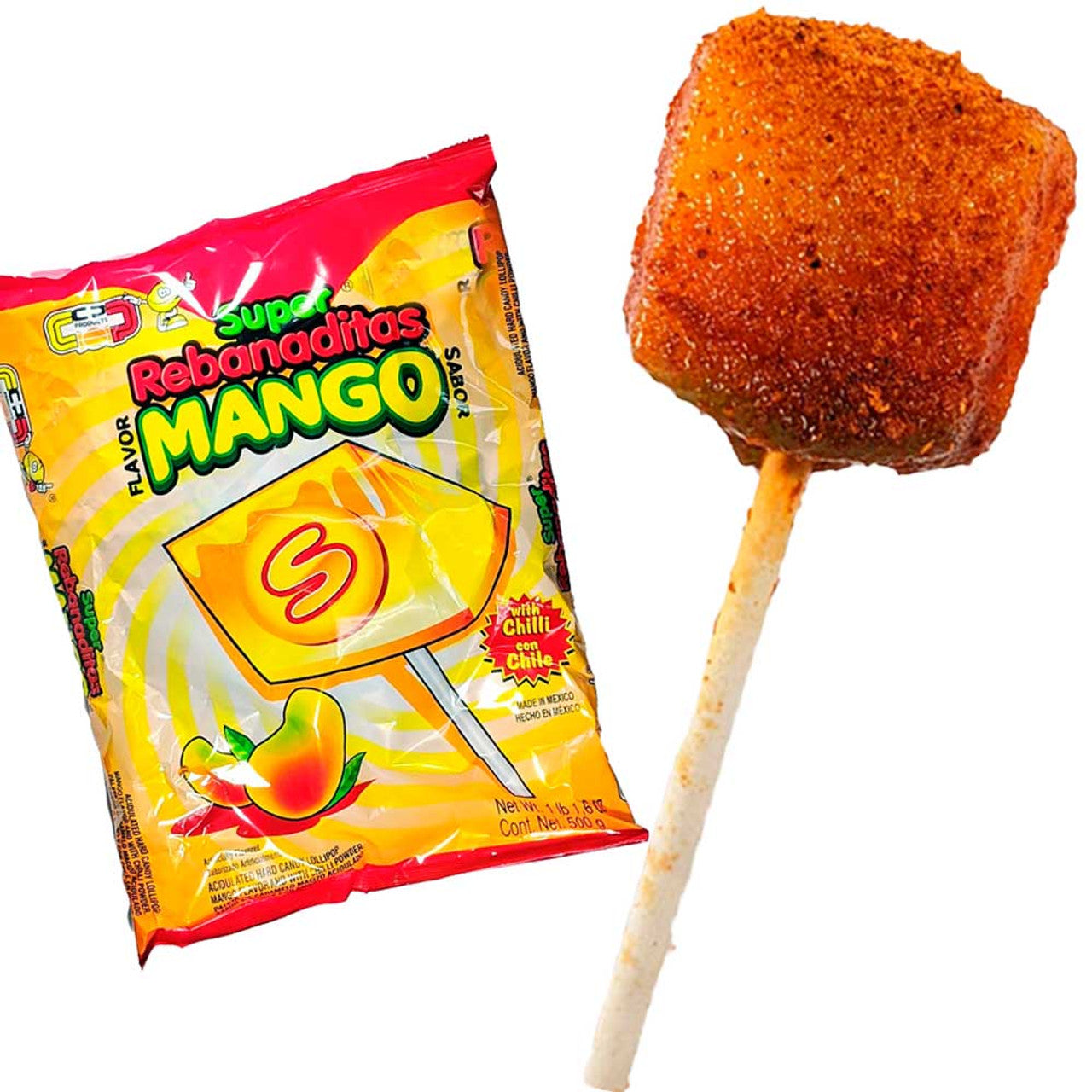 Rebanaditas Mango Lollipop w/ chili powder- 1ct