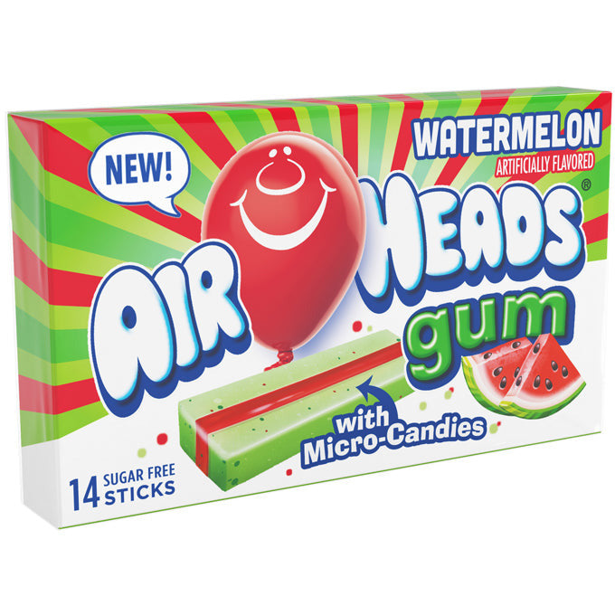 AirHeads Gum Watermelon - 14 sticks