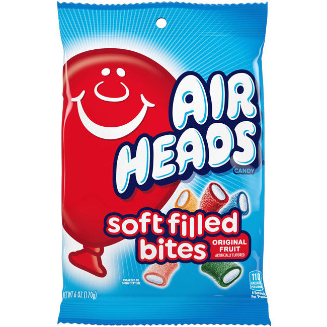 AirHeads Soft Filled Bites Peg Bag 6 oz