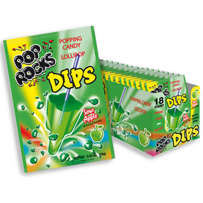 Pop Rocks Dips Sour Apple - .63 oz