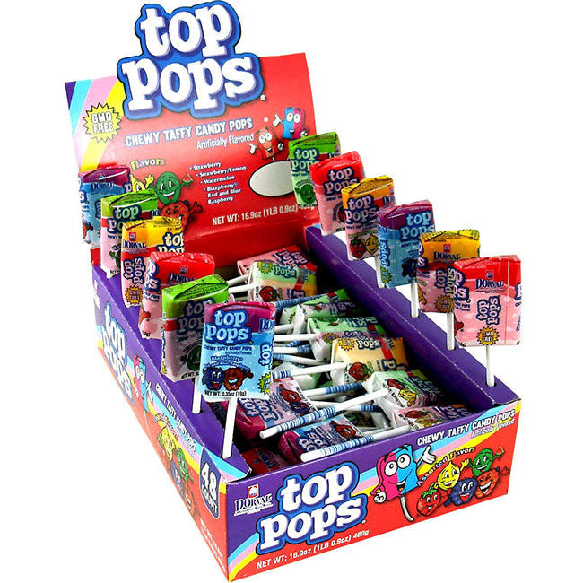 Top Pop (Taffy Pops) Assorted 0.35 oz